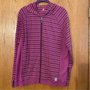 Carhartt Force Hooded Full Zip Lightweight Hooded Sweatshirt Jacket  Sz XL